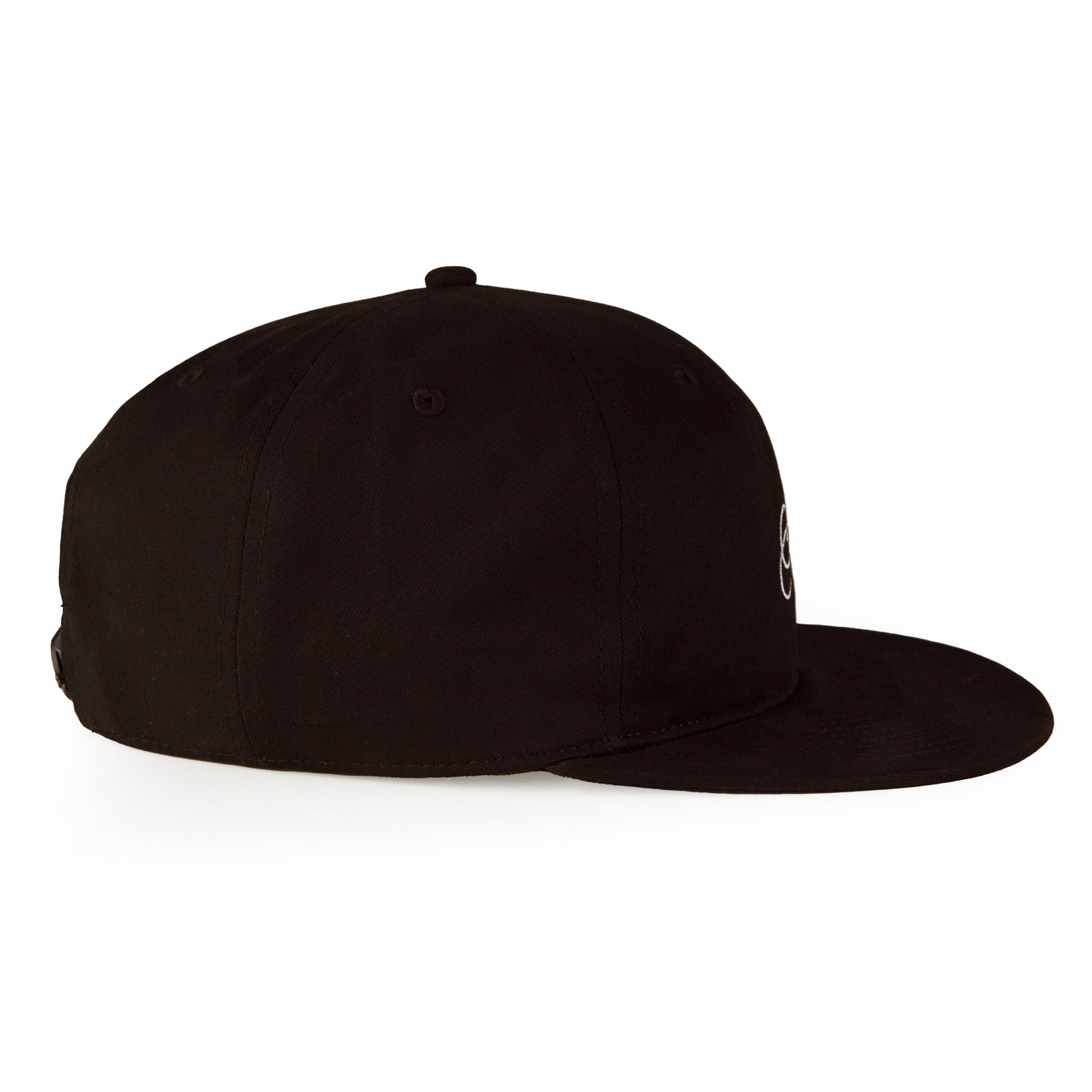 Black Script 6-Panel Twill Hat